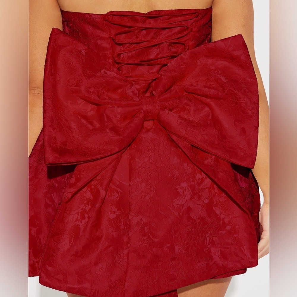Fashion Nova Strapless Scarlet Dress - Picture 3 of 5